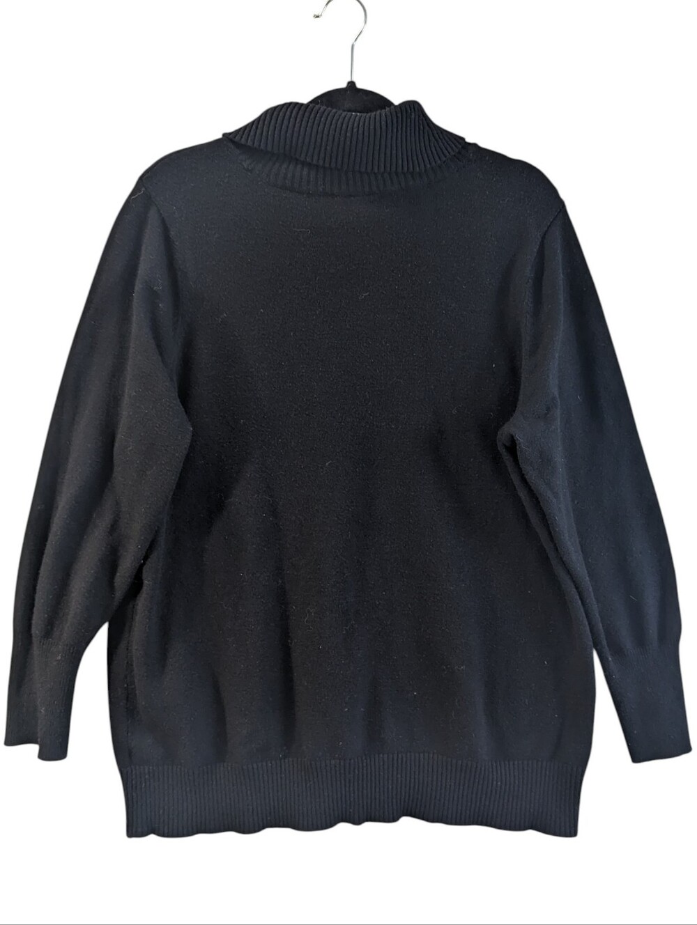Torrid Black Mock Neck Sweater Minimalist Casual Cottage core Size 3x - Picture 2 of 8
